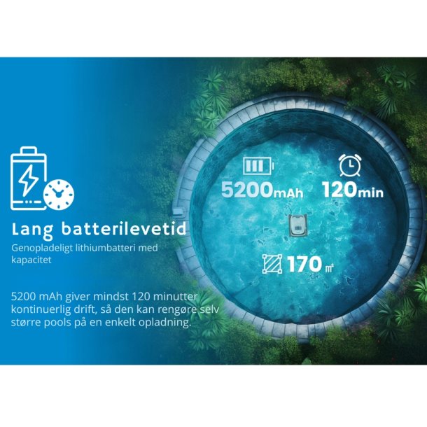 Marimex RobotVac Fraser AKU robotst�vsuger til pool